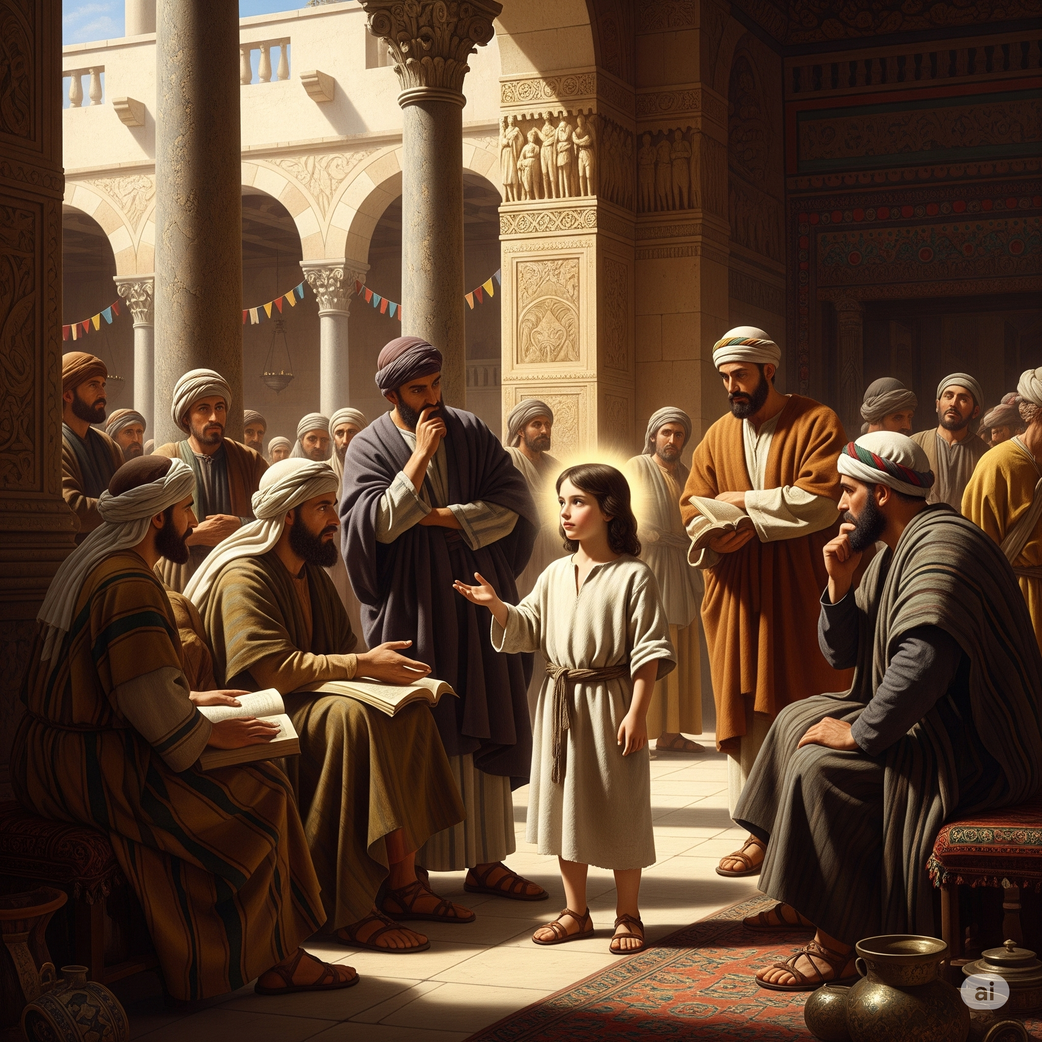 Niño Jesus en el templo